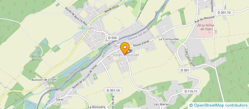 localisation de l'entreprise MADAME JUSTINE LEPRETRE à SOREL-MOUSSEL