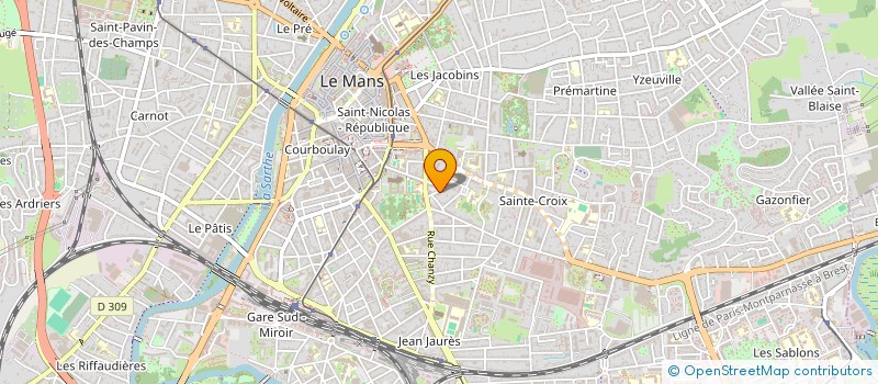 localisation de l'entreprise MADAME JUSTINE LEROUGE  LE MANS