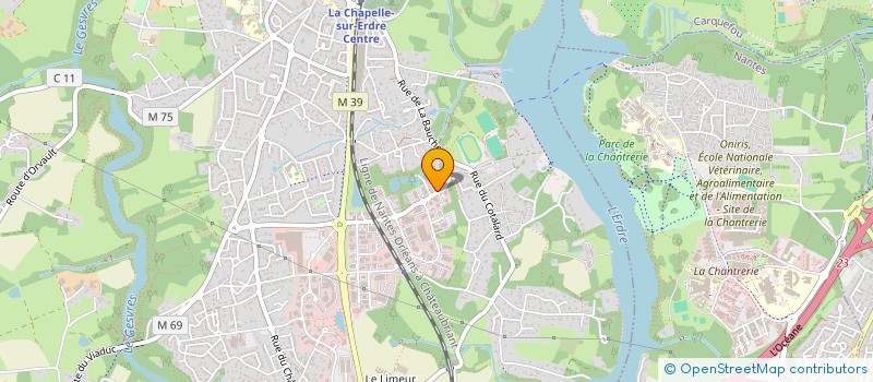 localisation de l'entreprise MADAME JUSTINE LESAULNIER  LA CHAPELLE-SUR-ERDRE