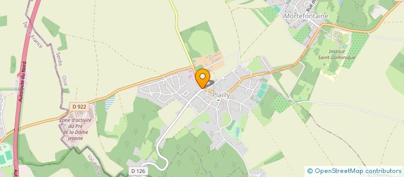 localisation de l'entreprise MADAME JUSTINE LETELLIER  PLAILLY