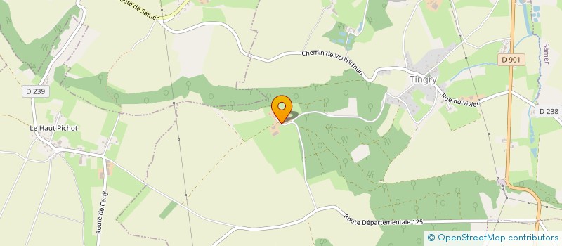 localisation de l'entreprise MADAME JUSTINE LEVERT  TINGRY