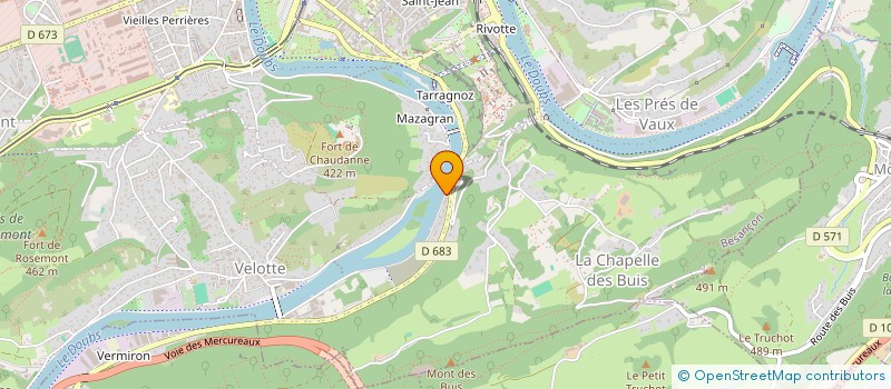 localisation de l'entreprise MADAME JUSTINE LHABITANT  BESANCON