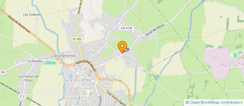 localisation de l'entreprise MADAME JUSTINE LIGIER  SURY-LE-COMTAL