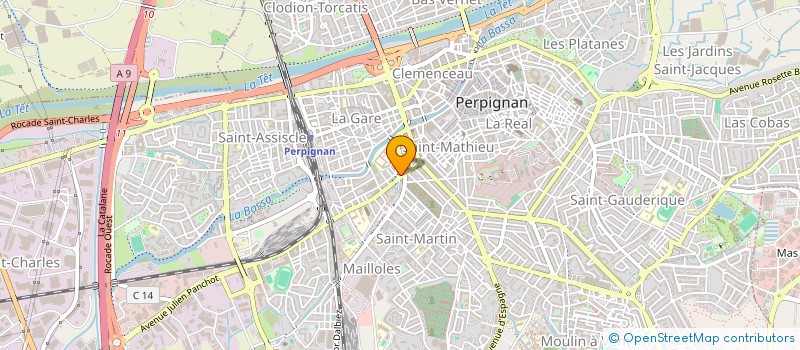 localisation de l'entreprise MADAME JUSTINE LLENSE  PERPIGNAN