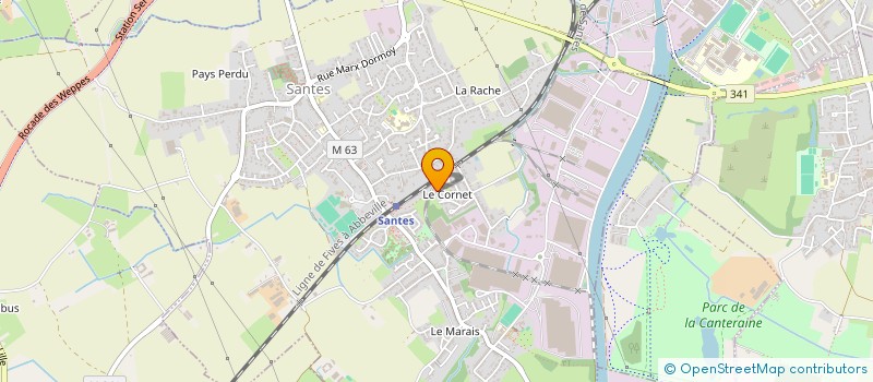 localisation de l'entreprise MADAME JUSTINE LOINTIER à SANTES