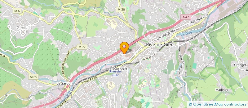 localisation de l'entreprise MADAME JUSTINE LOUREIRO  RIVE-DE-GIER