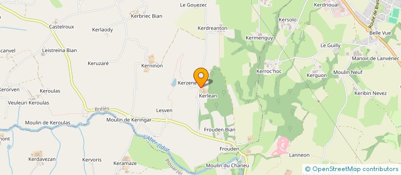 localisation de l'entreprise MADAME JUSTINE LOUVEL  BRELES