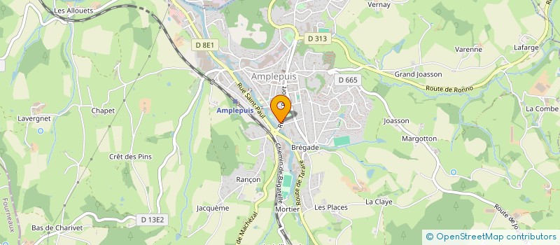 localisation de l'entreprise MADAME JUSTINE LOUVET  AMPLEPUIS