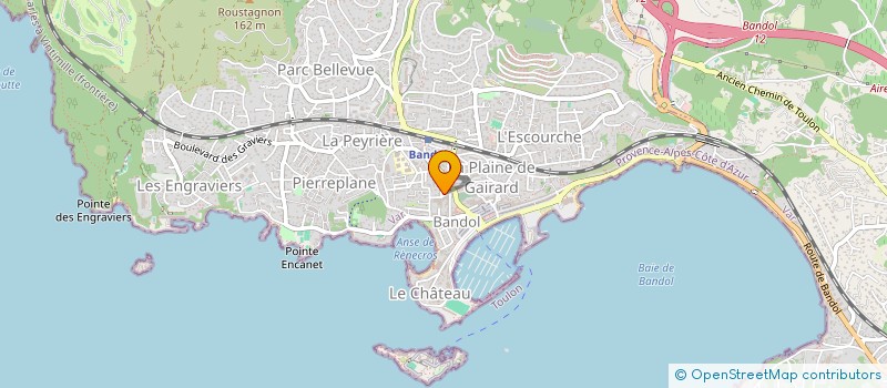 localisation de l'entreprise MADAME JUSTINE LUCOTTE à BANDOL