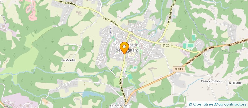 localisation de l'entreprise MADAME JUSTINE LUQUE  SAINT-MARTIN-DE-SEIGNANX