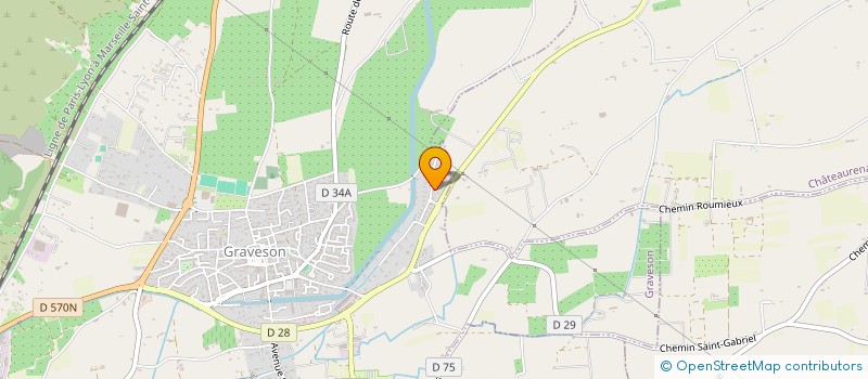 localisation de l'entreprise MADAME JUSTINE MAGNON  GRAVESON