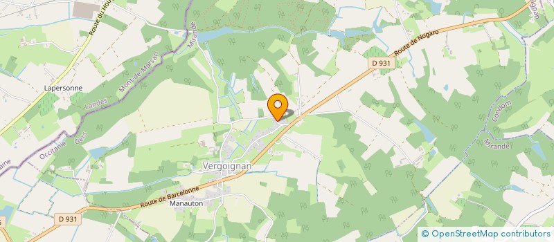 localisation de l'entreprise MADAME JUSTINE MAGRY  VERGOIGNAN