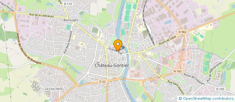 localisation de l'entreprise MADAME JUSTINE MAHOUIN  CHATEAU-GONTIER-SUR-MAYENNE