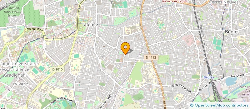 localisation de l'entreprise MADAME JUSTINE MANCEL  TALENCE