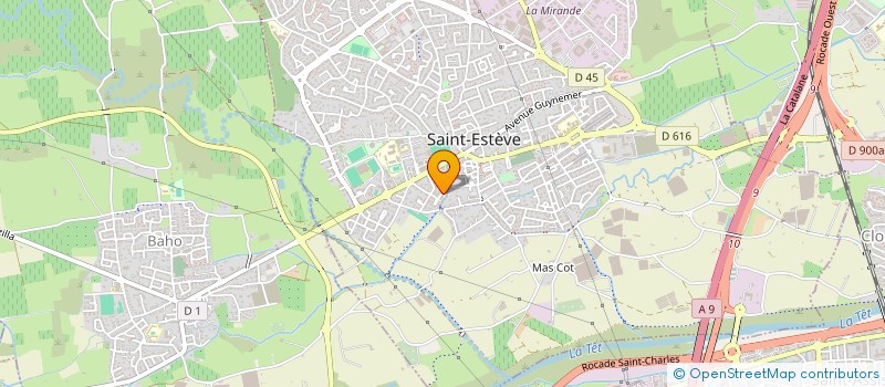 localisation de l'entreprise MADAME JUSTINE MARC  SAINT-ESTEVE