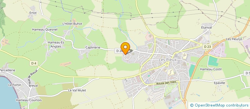 localisation de l'entreprise MADAME JUSTINE MARCHAL  LES PIEUX