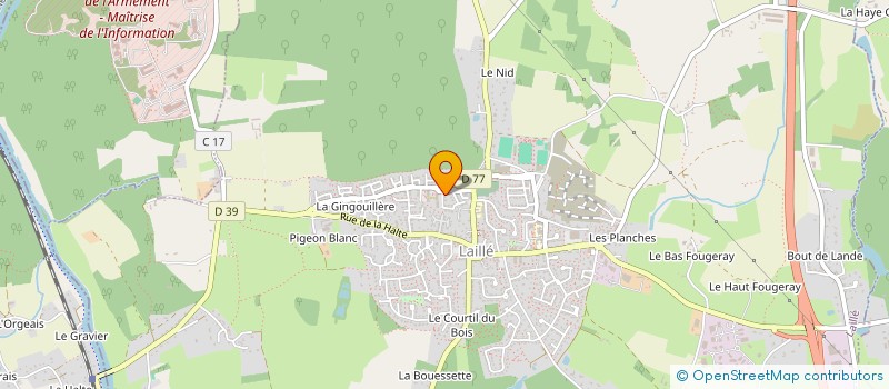 localisation de l'entreprise MADAME JUSTINE MARCHAND  BOURGBARRE