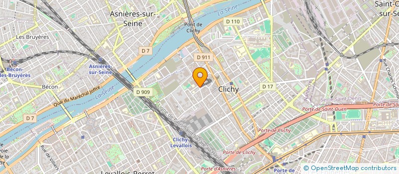 localisation de l'entreprise MADAME JUSTINE MARCHAND à CLICHY