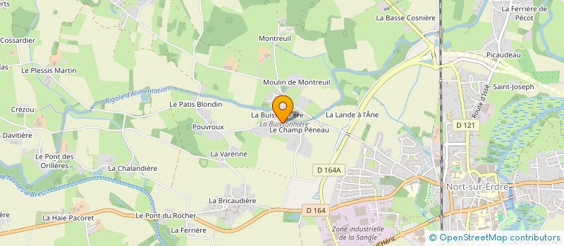 localisation de l'entreprise MADAME JUSTINE MARCHAND  NORT-SUR-ERDRE