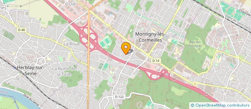 localisation de l'entreprise MADAME JUSTINE MARIE LEVAUFRE  MONTIGNY-LES-CORMEILLES