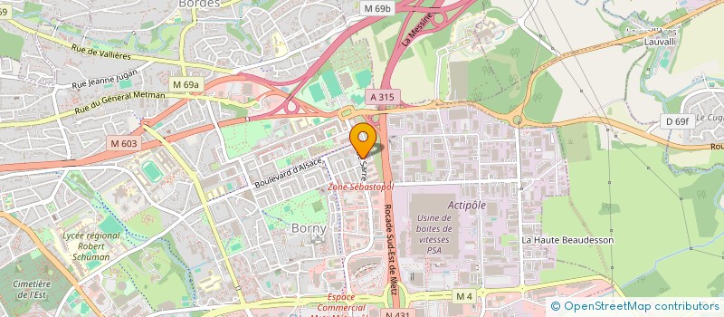 localisation de l'entreprise MADAME JUSTINE MARIE NATHAL COQUILLARD  METZ