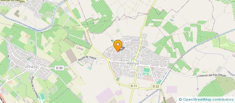 localisation de l'entreprise MADAME JUSTINE MARQUES  ALENYA