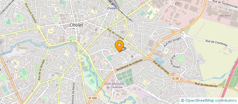 localisation de l'entreprise MADAME JUSTINE MARTIN à CHOLET