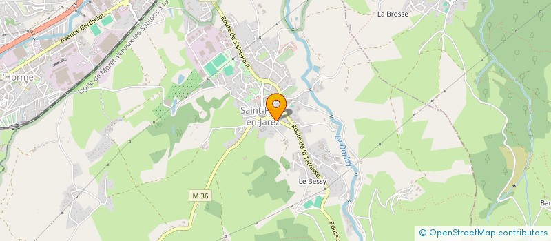 localisation de l'entreprise MADAME JUSTINE MARTINEZ à SAINT-PAUL-EN-JAREZ