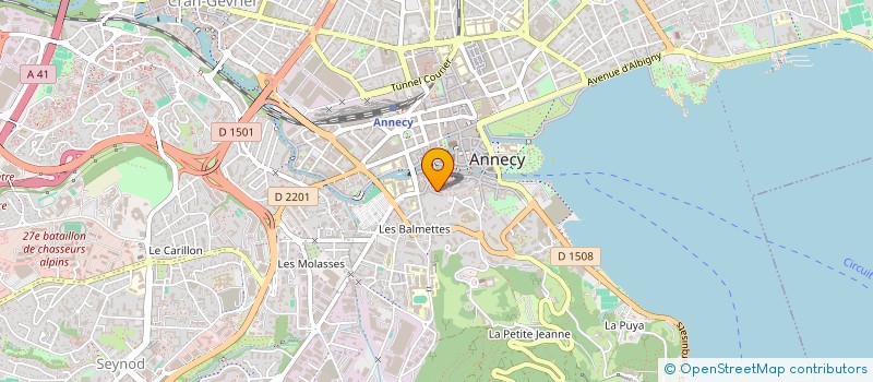 localisation de l'entreprise MADAME JUSTINE MARTINEZ - FUENTES à ANNECY