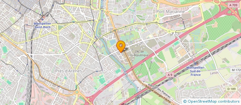 localisation de l'entreprise MADAME JUSTINE MASSOL  SAINT-AUNES