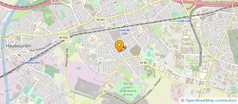 localisation de l'entreprise MADAME JUSTINE MASSY  LOOS