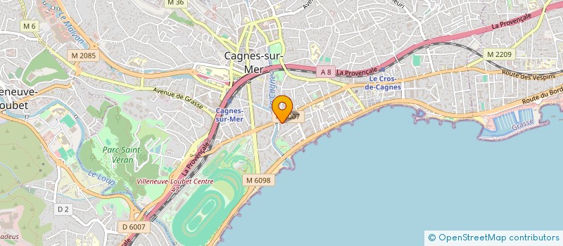 localisation de l'entreprise MADAME JUSTINE MATISSE BRUN à CAGNES-SUR-MER