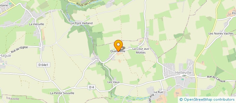 localisation de l'entreprise MADAME JUSTINE MAUGER  HELLEVILLE