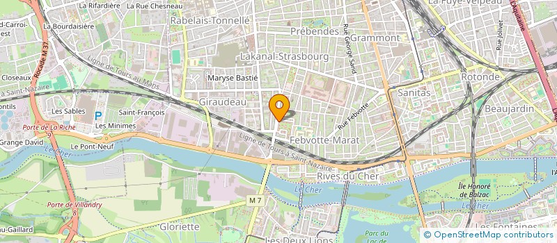 localisation de l'entreprise MADAME JUSTINE MAYORAL  TOURS