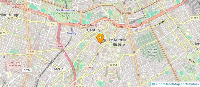 localisation de l'entreprise MADAME JUSTINE MAZE-COLBOC  GENTILLY