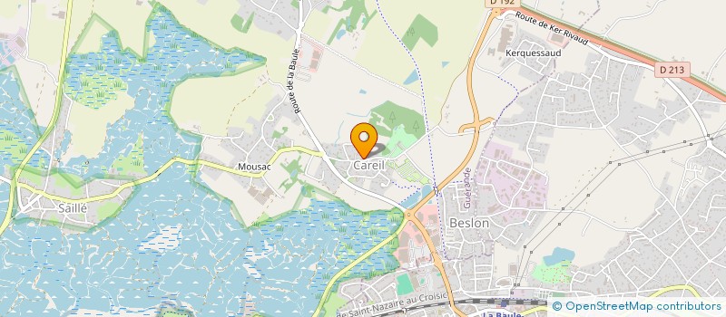 localisation de l'entreprise MADAME JUSTINE MBAYE  GUERANDE