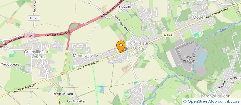 localisation de l'entreprise MADAME JUSTINE MENANT à TOURVILLE-SUR-ODON