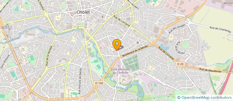 localisation de l'entreprise MADAME JUSTINE MENARD à CHOLET