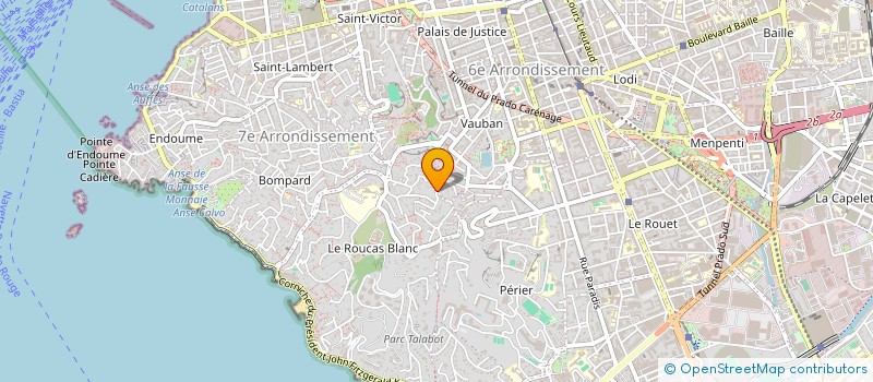 localisation de l'entreprise MADAME JUSTINE MERCIER  MARSEILLE