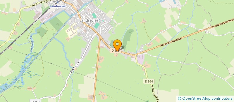 localisation de l'entreprise MADAME JUSTINE MEURILLON  LANDRECIES