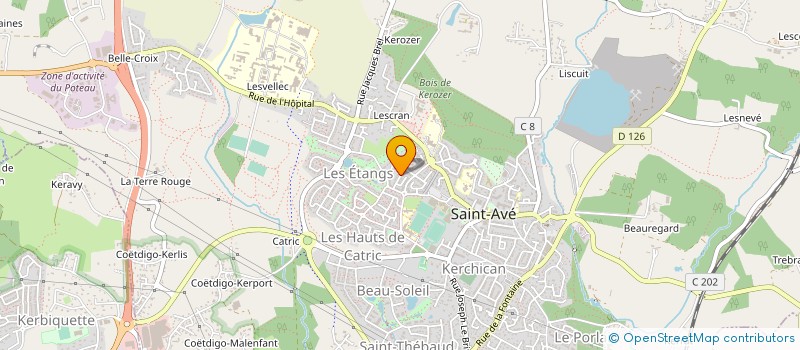 localisation de l'entreprise MADAME JUSTINE MEYER  SAINT-AVE