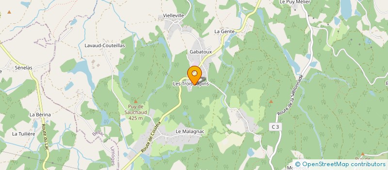 localisation de l'entreprise MADAME JUSTINE MICHAUD à COMPREIGNAC