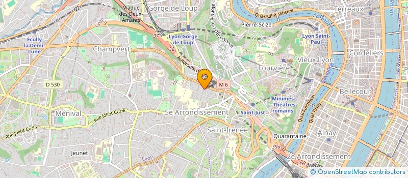 localisation de l'entreprise MADAME JUSTINE MICHEL à LYON