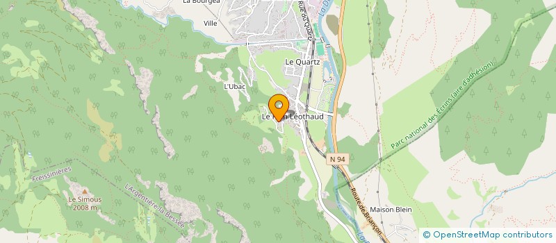 localisation de l'entreprise MADAME JUSTINE MONDET à L'ARGENTIERE-LA-BESSEE