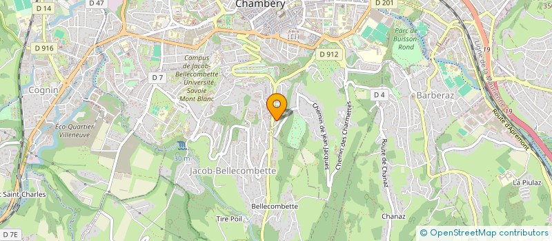 localisation de l'entreprise MADAME JUSTINE MONNIER  CHAMBERY