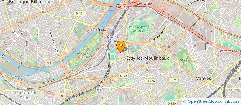 localisation de l'entreprise MADAME JUSTINE MONTCHANIN à ISSY-LES-MOULINEAUX