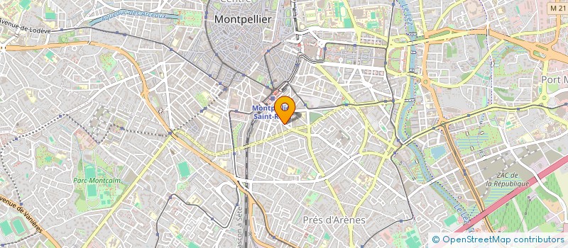 localisation de l'entreprise MADAME JUSTINE MONTES  MONTPELLIER