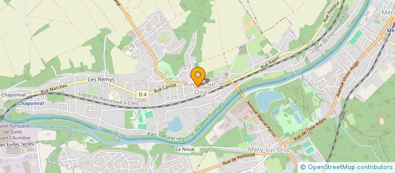 localisation de l'entreprise MADAME JUSTINE MONTMARCHE à AUVERS-SUR-OISE
