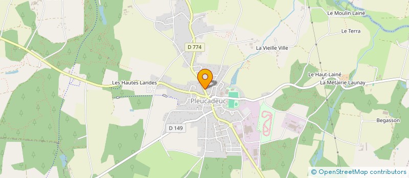 localisation de l'entreprise MADAME JUSTINE MORICE  PLEUCADEUC