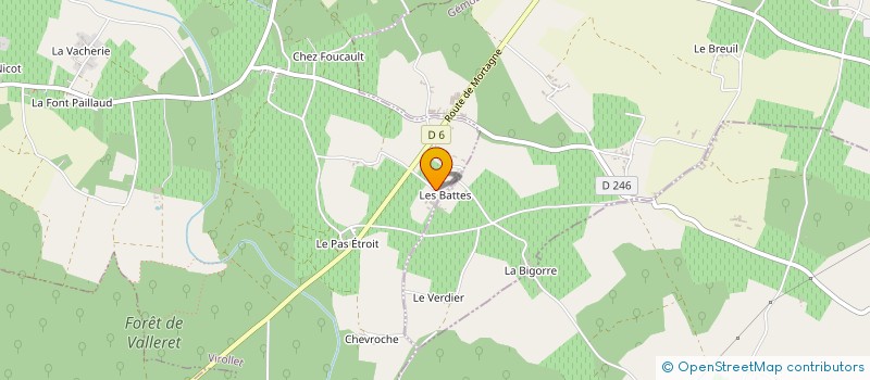 localisation de l'entreprise MADAME JUSTINE MORIN  VIROLLET